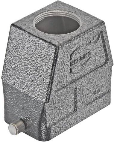 HARTING Tüllengehäuse aus Aluminium in Grau, Artikelnummer 19 37 010 0447 - Bild 1