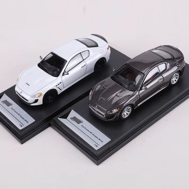 Bburago Gran Turismo Modellauto-Druckguss, 1:64, Metall, Grau - Bild 1