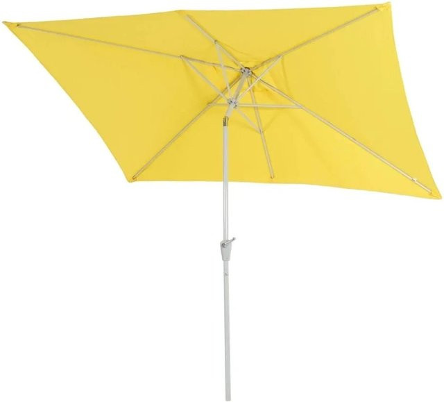 MCW Sonnenschirm Castellammare, rechteckiger Gartenschirm in Gelb, neigbar, B x T: 300 x 200 cm - Bild 2