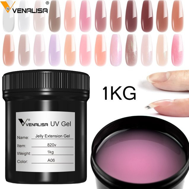 VENALISA Jelly Gel Nagellack, Pink Nude, 1kg - Bild 1