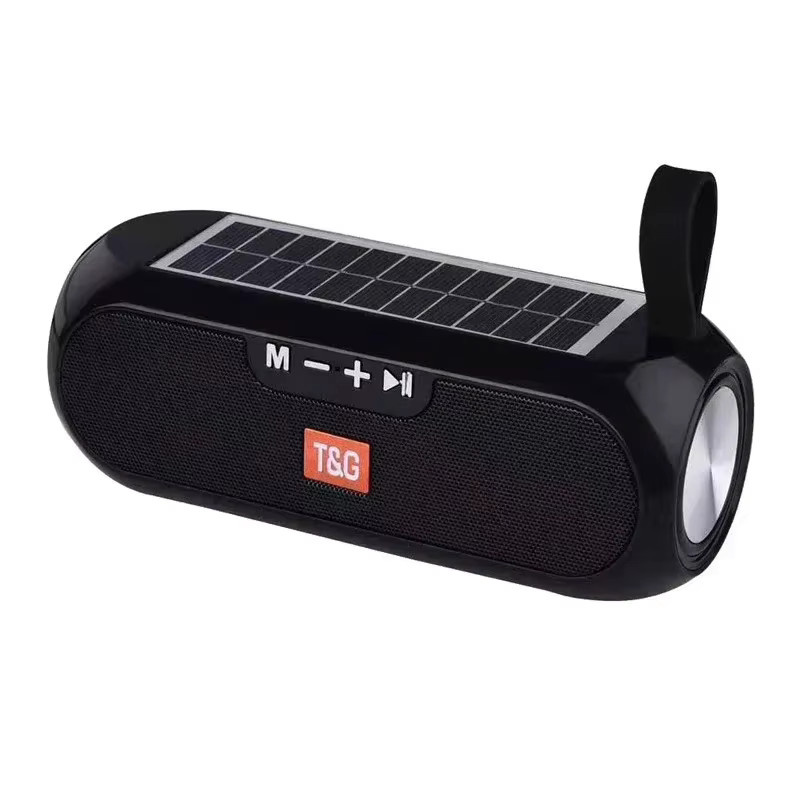 VIKEFON TG182 Tragbarer Solar-Boombox Outdoor-Lautsprecher 10W Schwarz mit USB-A, 3,5 mm Jack, FM-Radio und Wasserdichtigkeit - Bild 7