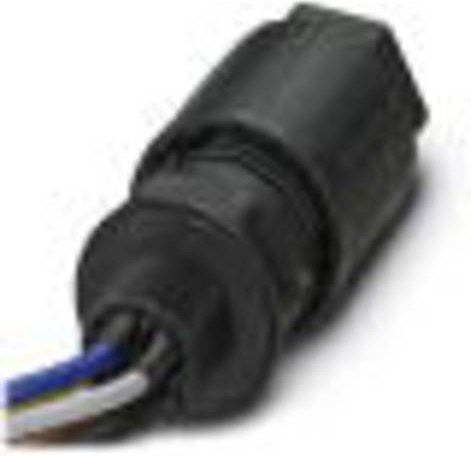 Phoenix Contact 1403731 Rundsteckverbinder QPD Serie, 4 + PE Polzahl, Schwarz - Bild 1