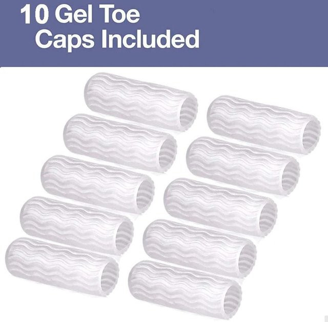 Tcare Zehenröhren Silikon Zehentrenner, 5 Paar, transparent, Unisex - Bild 1
