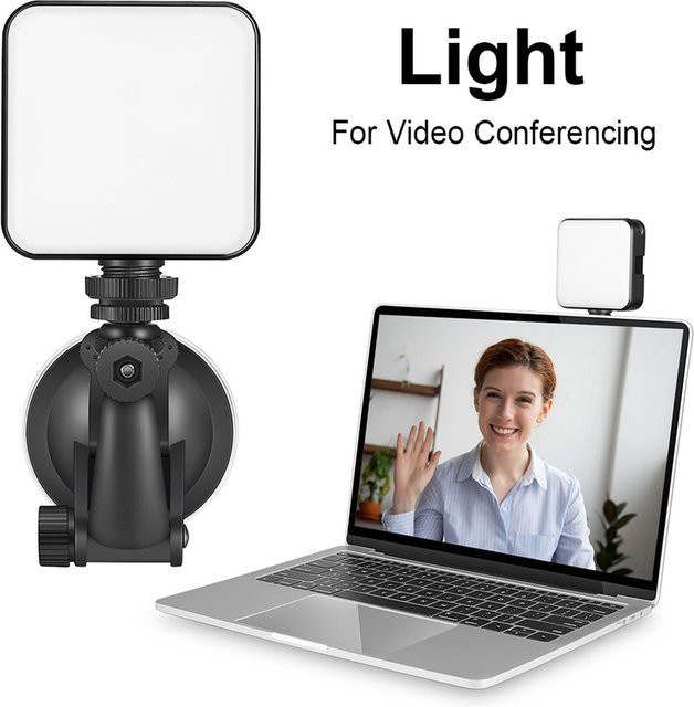 OutsideWorld LED Videokonferenz Beleuchtungsset in Schwarz mit einstellbarer Helligkeit und USB-Anschluss - Bild 1