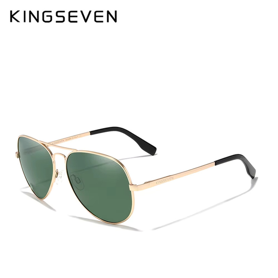 KINGSEVEN Sonnenbrille Aviator, Vollrand, Metall, Unisex, polarisiert - Bild 2