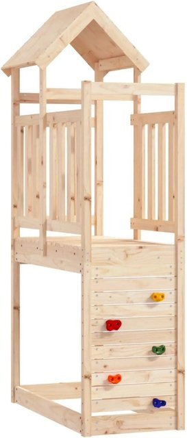 vidaXL Spielturm aus massivem Kiefernholz in Braun, B/T/H: 53 x 110,5 x 214 cm - Bild 1