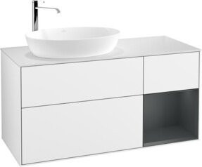 V&B Waschtischunterschrank Finion in Weiß lackiert, Breite: 120 cm, Tiefe: 50,1 cm, Höhe: 50,1 cm - Bild 1