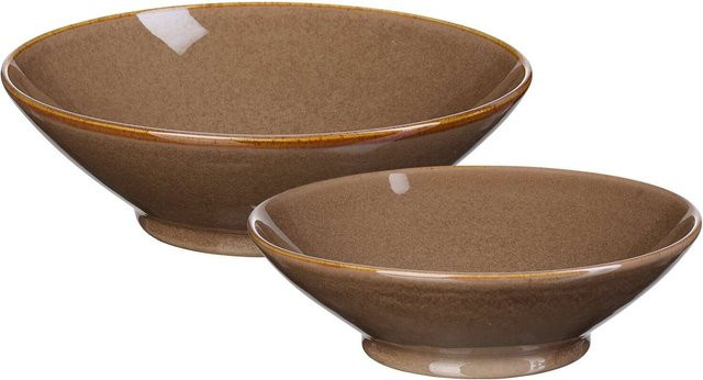 Ritzenhoff & Breker Servierschalen-Set Sahara aus Keramik in Braun, 2er Set - Bild 1