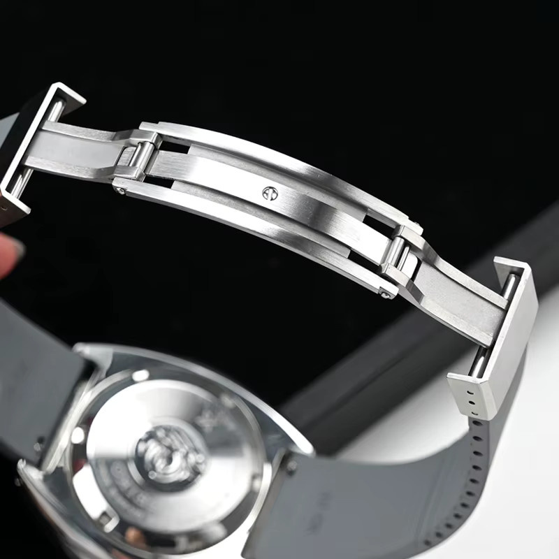 strapfreak Uhrenschließe Edelstahl, Faltschließe, Silber, Unisex - Bild 3