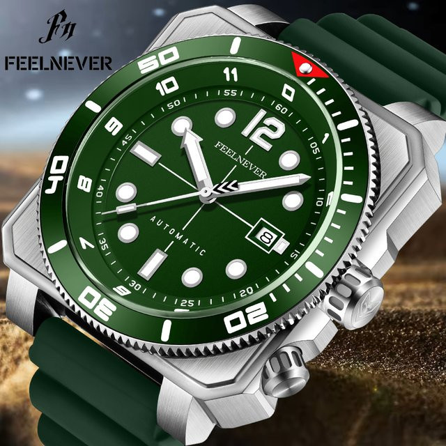 FEELNEVER Armbanduhr, Automatik, Edelstahl, Saphirglas, Herren - Bild 1