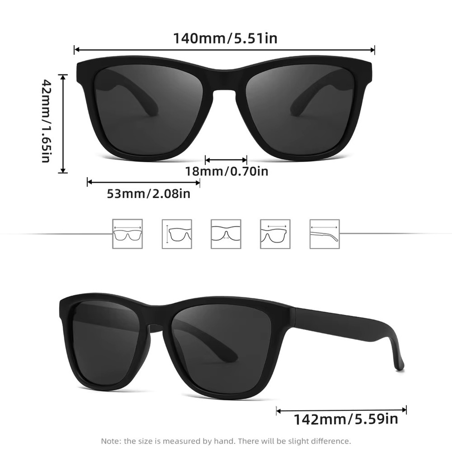 RIVIERSUN Sonnenbrille, Square, Vollrand, Kunststoff, Black, Unisex - Bild 2
