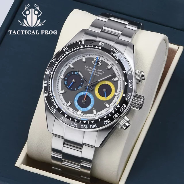 Tactical Frog Fashion Chronograph, Quarz, Edelstahl, Saphirglas, Herren - Bild 1