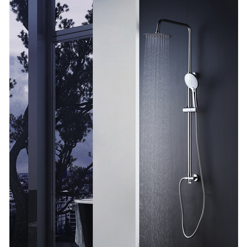 Marwell Duschsystem aus Edelstahl in Silber mit Regendusche und Handbrause, Chromfarben - Bild 3