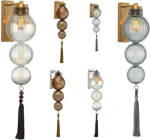 TAONUANSHU Moderne Nordic Glas Wandlampe in Kupfer mit kreativem Kürbis-Design für Wohnzimmer und Esszimmer - Bild 1