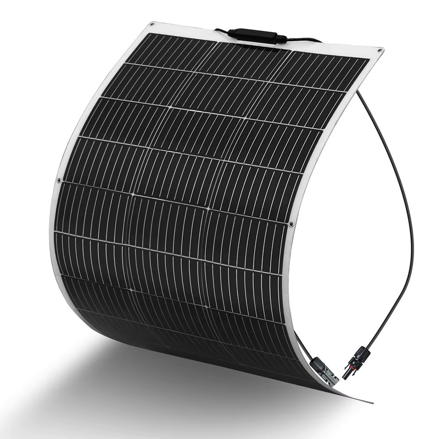 XINPUGUANG Flexibles Solarpanel Kit System 100W bis 1000W, Monokristallines Solar-Ladegerät für 12V bis 220V Off-Grid Systeme, Schwarz - Bild 2