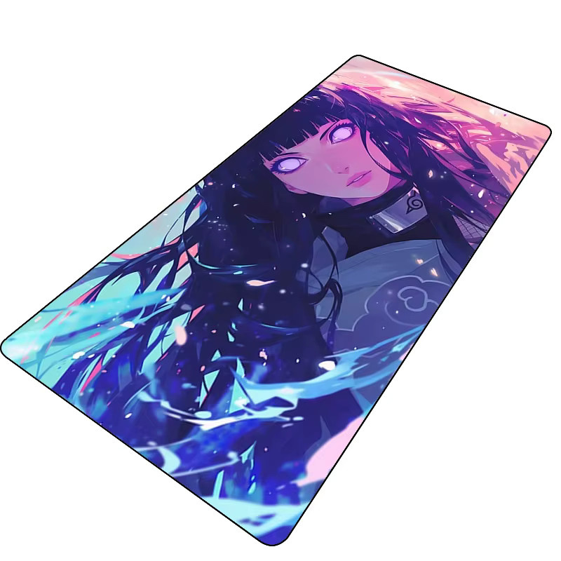 Bilibili Anime Mädchen XXL Mauspad Kawaii Hinata Hyuuga rutschfeste Schreibtischunterlage Multicolour - Bild 2