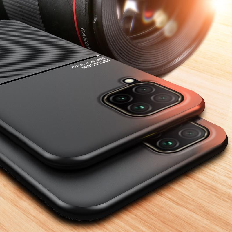 Stoßfeste Silikon Handyhülle mit magnetischer Halterung für Samsung Galaxy M32 (6,4 Zoll) in Schwarz - Bild 2