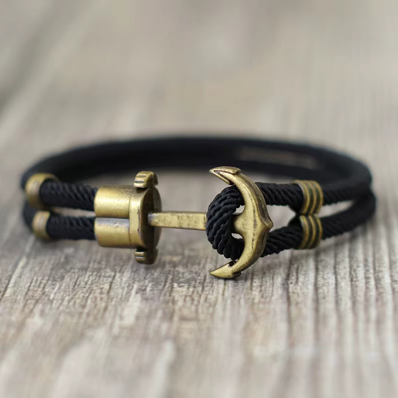 Noter Armband, Seil, Bronze, Herren - Bild 2