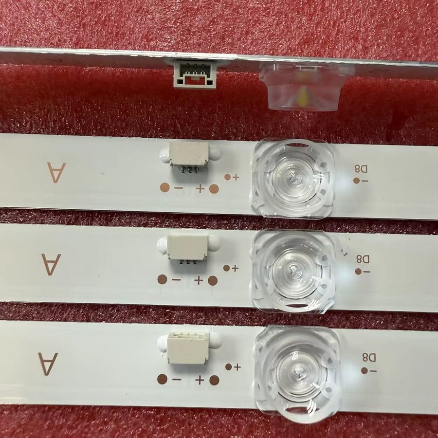 4 Stück LED-Streifen Set mit 12 LEDs für TCL 65P638, 65P735, 65S12, 65P638X1 und 65P735X1 - Bild 3