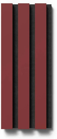 Akustikpaneel Denpanels Salsa in Schwarz mit Linoleum und Filz in Streifenoptik im skandinavischen Stil, B: 29,5 cm, H: 15 cm