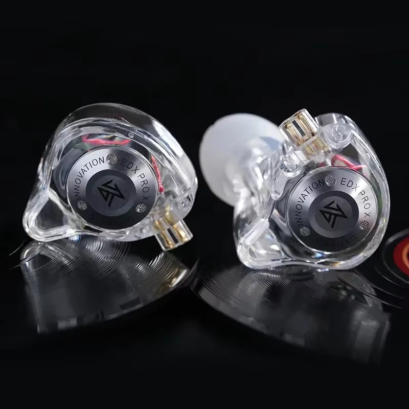 KZ EDX PRO X In-Ear Kopfhörer mit Dynamic Drive und Bass-Verstärkung in Transparent - Bild 2