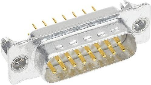 HARTING Steckverbinder 09 64 222 7245 09642227245 mit 15 Polen in Silber - Bild 1