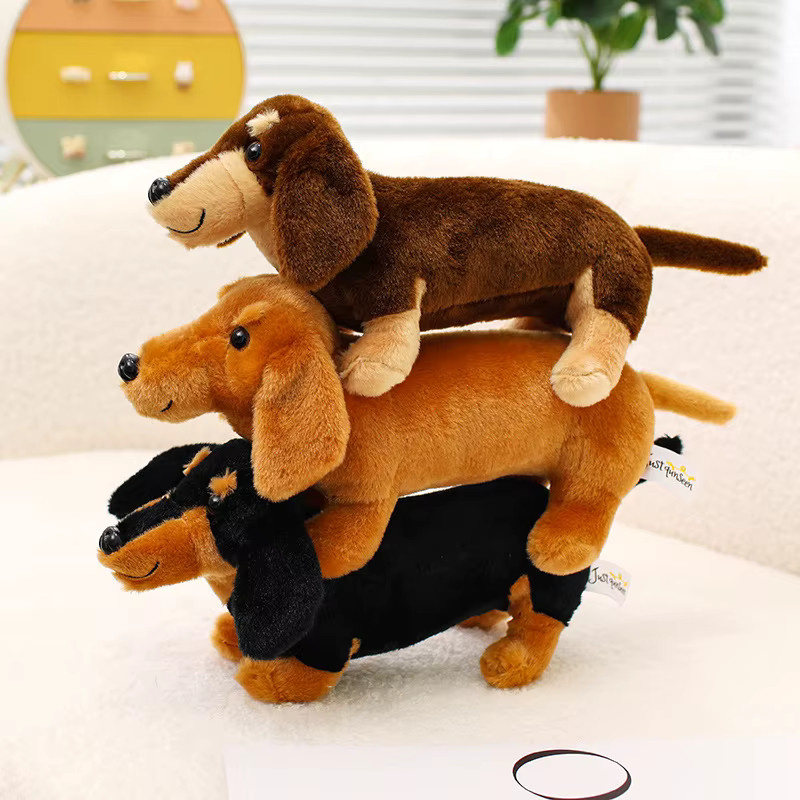 Dora Cool Wurst Hund Stofftier Plüsch Spielzeug, 25cm, Braun - Bild 2