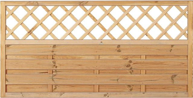 T & J Sichtschutzzaun Maxi-Massiv Ranki aus kesseldruckimprägniertem Holz in Grün, Höhe: 180 cm, Breite: 90 cm - Bild 1
