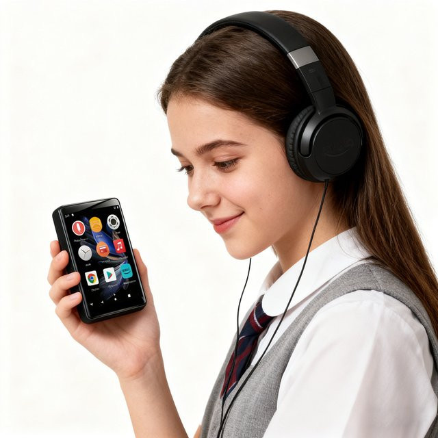Famue Mini MP3 Player mit Android 10, WLAN, Bluetooth und 2GB RAM in Schwarz - Bild 1