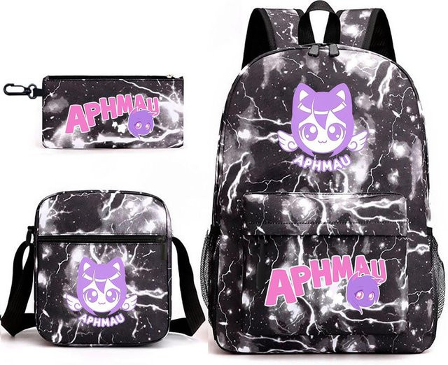 Aphmau Schultaschen-Set mit Rucksack, Federmäppchen und Umhängetasche in Multicolour - Bild 1