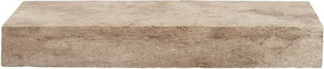 WOHNRAUSCH Blockstufe Sunniva aus Travertin in Braun Beige, B: 100 cm, T: 35 cm, H: 15 cm - Bild 1
