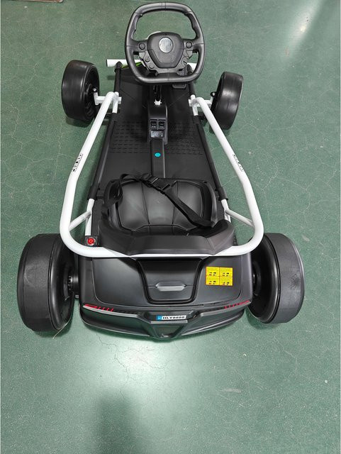 HOMCOM Elektro Go-Kart, Drift-Kart, mit Musik & Hupe, Weiß, ab 8 Jahre - Bild 1