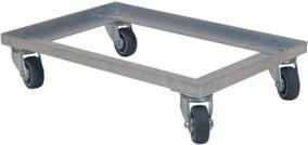 HMH Rollwagen rolldolly ALU in Silber mit TPE-Rollen, B/T: 42,0 x 61,8 cm - Bild 1