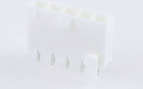 Molex Einbau-Buchsenleiste Standard in Weiß mit Goldkontakten, Rastermaß: 4.2 mm - Bild 1