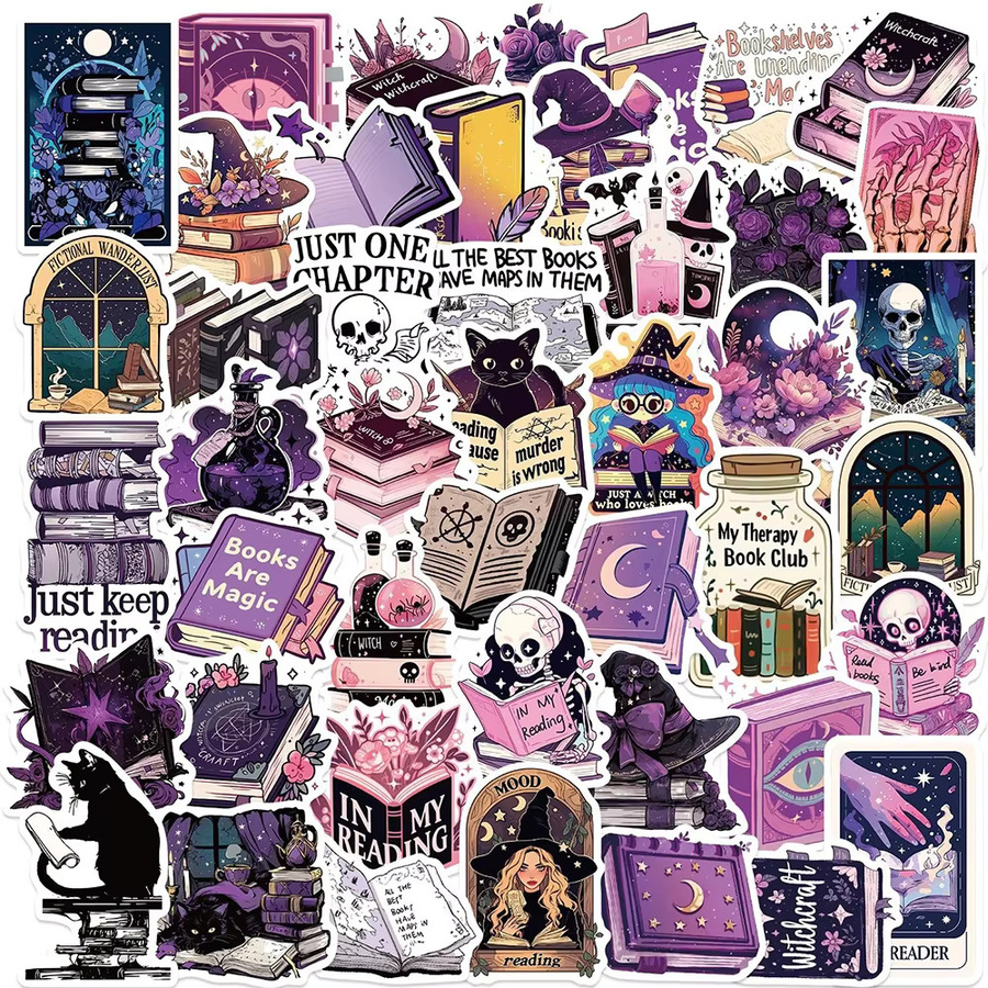 GOGOTU Gothic Stil Hexe Aufkleber, 100-teiliges Set - Bild 4