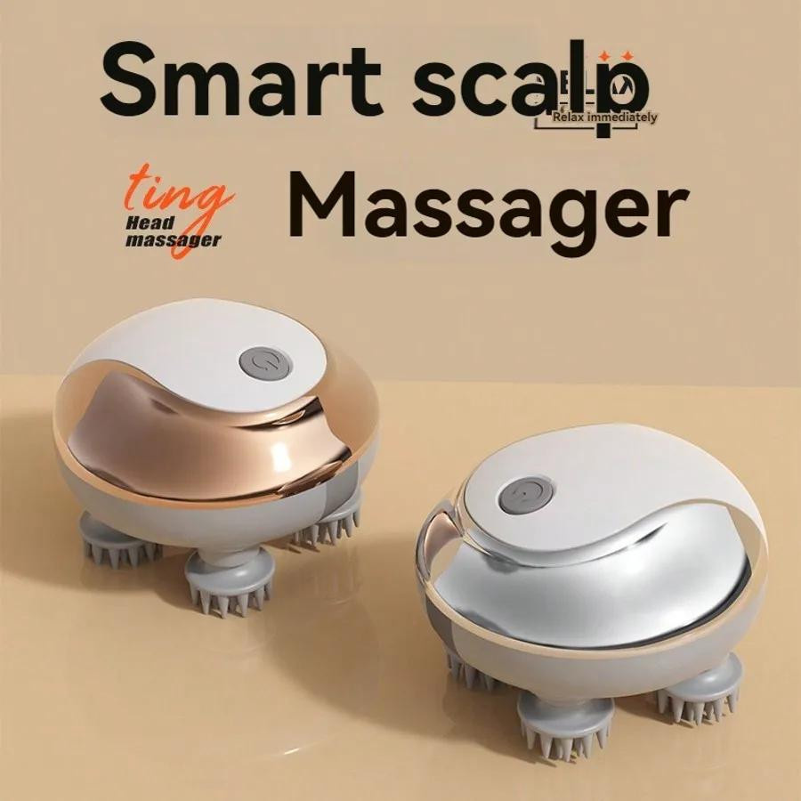 Elektrisches Kopfhautmassagegerät, silber - Bild 5