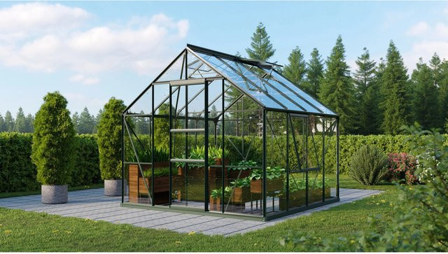Vitavia Gewächshaus Meridian 1 - 6700 Smaragd Vorzugsset mit Sicherheitsglas und Aluminiumrahmen - Bild 1