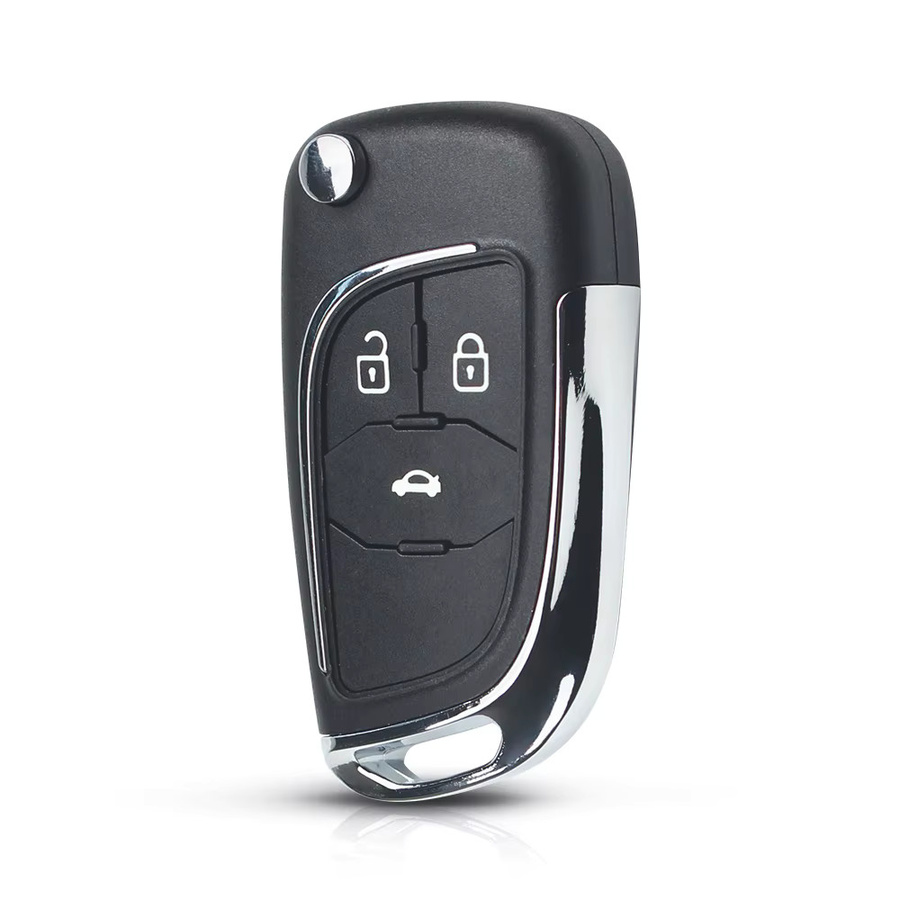 KEYYOU Ersatzgehäuse für Autoschlüssel in Schwarz für Chevrolet, Opel, Vauxhall und Buick - Bild 2