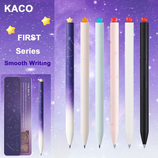 KACO Galaxy Gelstifte FIRST Heart Star Series Set mit 0,5 mm Spitze in einer Geschenkbox - Bild 1