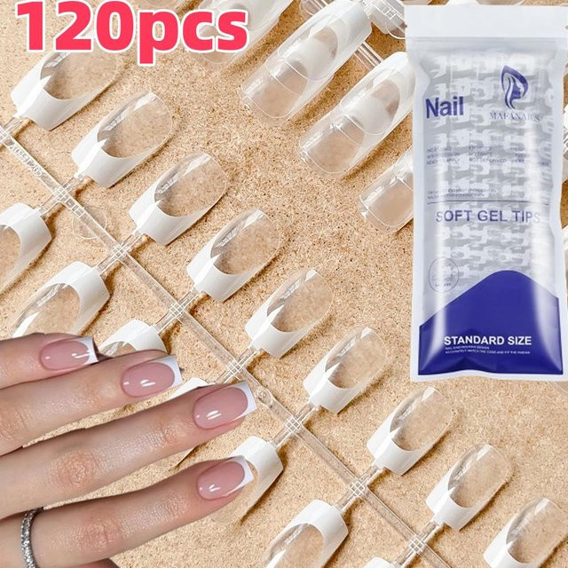 MAFANAILS Künstliche Nägel, Klar, Glänzend, 120 Stück - Bild 1