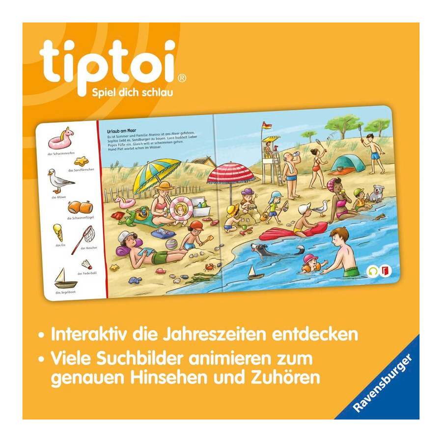 Ravensburger tiptoi Suchen und Entdecken: Die Jahreszeiten Lernbuch ab 2 Jahren - Bild 1
