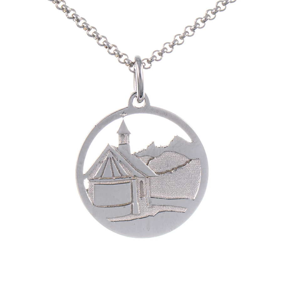 Goettgen Anhänger Kirchleitnkapelle, 925 Silber, mit Kette, 45 cm, Unisex - Bild 1