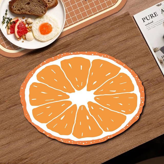 Rutschfeste Diatomeenerde Abtropfmatte für Küche und Badezimmer, Farbe: Orange, B/T: 80 x 50 cm - Bild 1