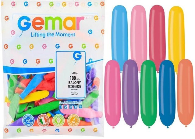 GEMAR Bunte Röhren aus Modellierknete, 100-teiliges Set - Bild 1