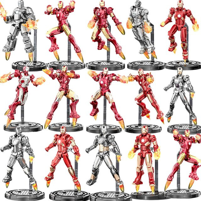Fondjoy Marvel Iron Man MK8 MK9 MK10 MK11 MK12 MK13 MK14 Action Figur, Modell, Kunststoff - Bild 1