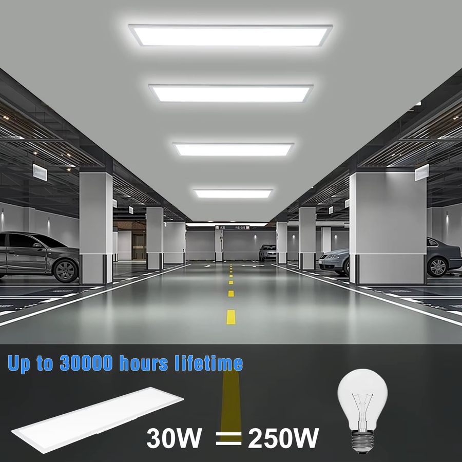 Oraymin LED-Deckenleuchte dimmbar mit Fernbedienung, B/H: 100 x 25 cm, 30 W, 3300 lm, integrierte LED für Wohnzimmer und Schlafzimmer - Bild 3