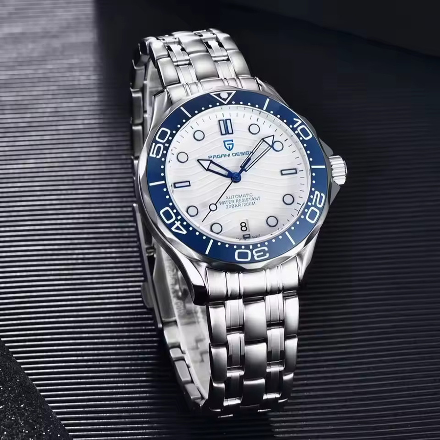 PAGANI DESIGN Armbanduhr Edelstahl, Keramiklünette, Saphirglas, Herren - Bild 5