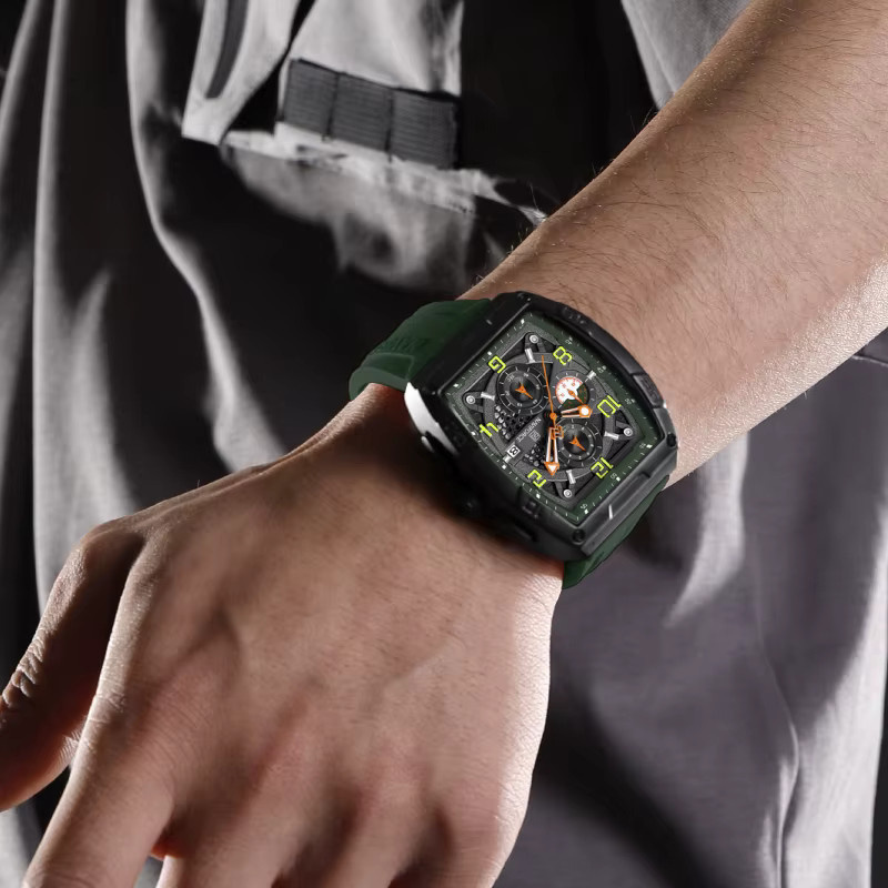 NAVIFORCE Armbanduhr Quarz, Kunststoff, Schwarz, Herren - Bild 3