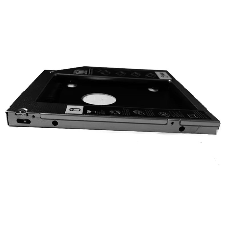 DIXSG HDD Caddy SATA 12,7 mm Adapter für 3,0 Zoll SSD und Festplatten in Schwarz - Bild 2