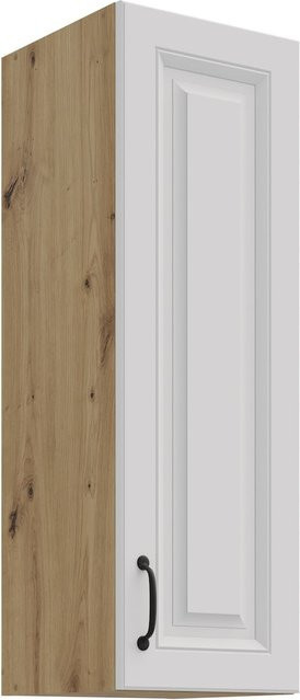 Hängeschrank Stilo Landhaus Weiß Matt, Breite: 30 cm, Höhe: 90 cm - Bild 1